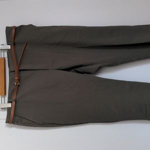 Slim leg khaki pants